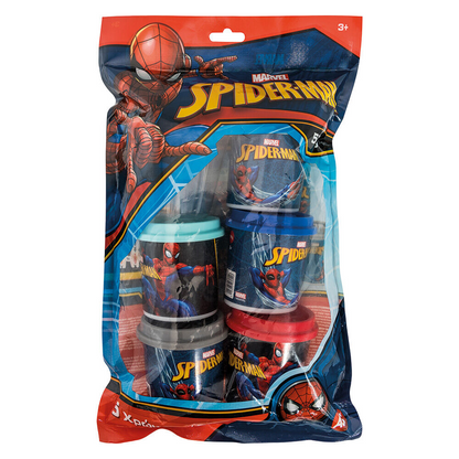 AS Πλαστελίνη Marvel Spiderman Σακουλάκι Με 5 Βαζάκια Και Καπάκια Καλουπάκια 570gr Για 3+ Χρονών