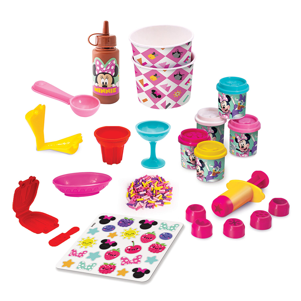 AS CompanyAS Πλαστελίνη Disney Minnie Φτιάχνω Παγωτό Με Σιρόπι Και Sprinkles Με 5 Βαζάκια 250 gr Για 3+ Χρονώνpapell.gr