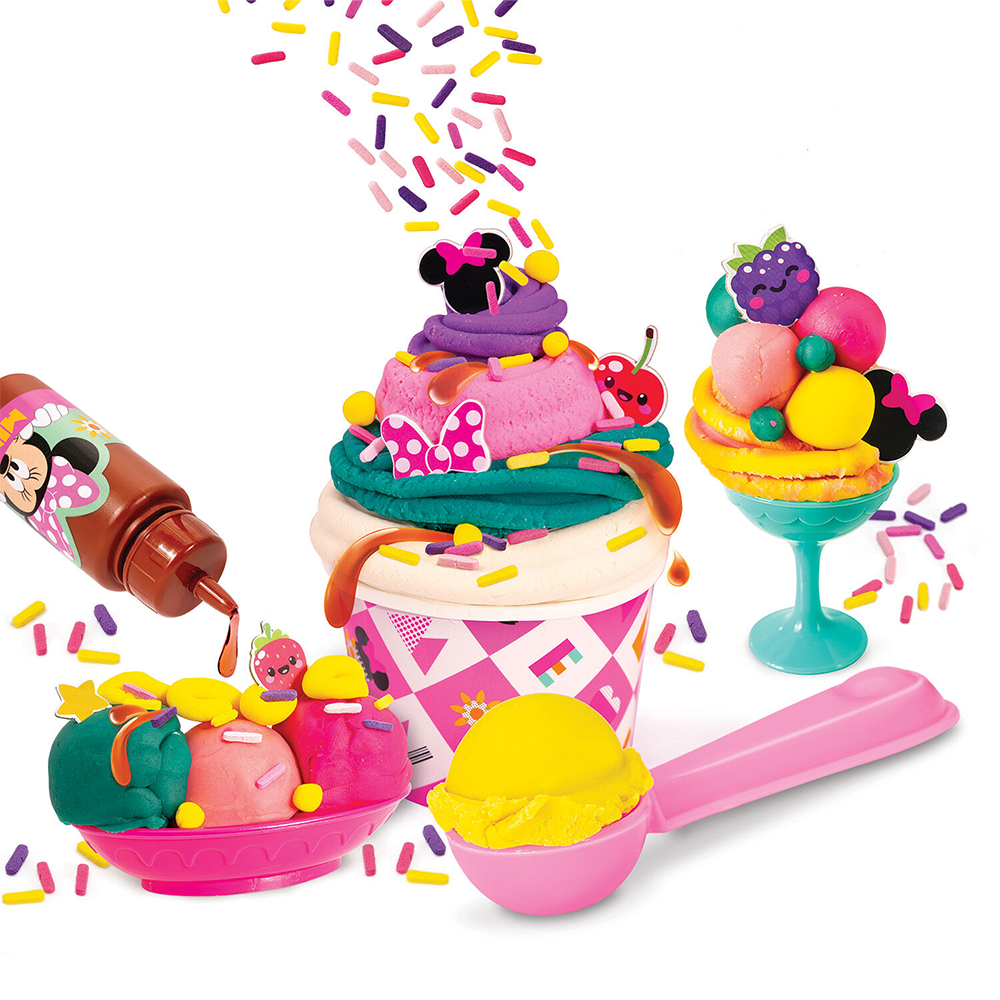 AS CompanyAS Πλαστελίνη Disney Minnie Φτιάχνω Παγωτό Με Σιρόπι Και Sprinkles Με 5 Βαζάκια 250 gr Για 3+ Χρονώνpapell.gr