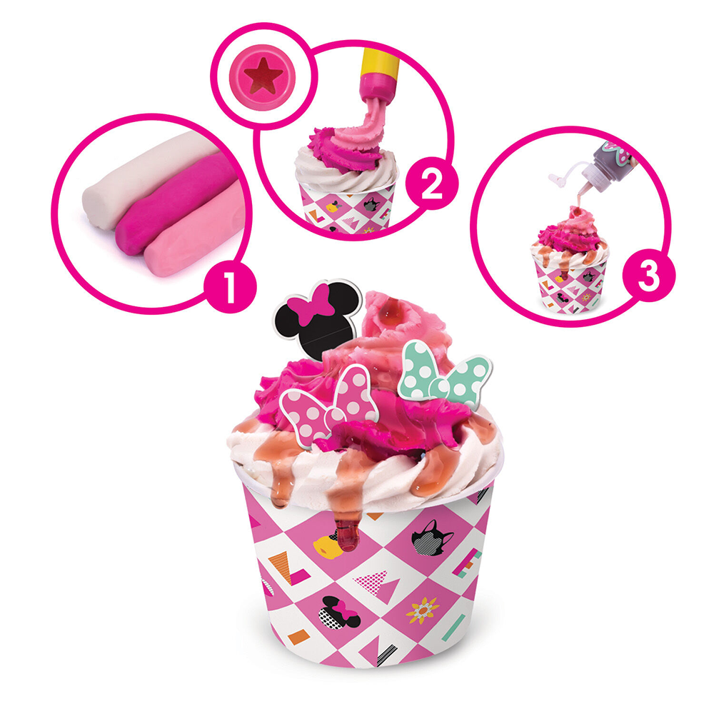 AS CompanyAS Πλαστελίνη Disney Minnie Φτιάχνω Παγωτό Με Σιρόπι Και Sprinkles Με 5 Βαζάκια 250 gr Για 3+ Χρονώνpapell.gr