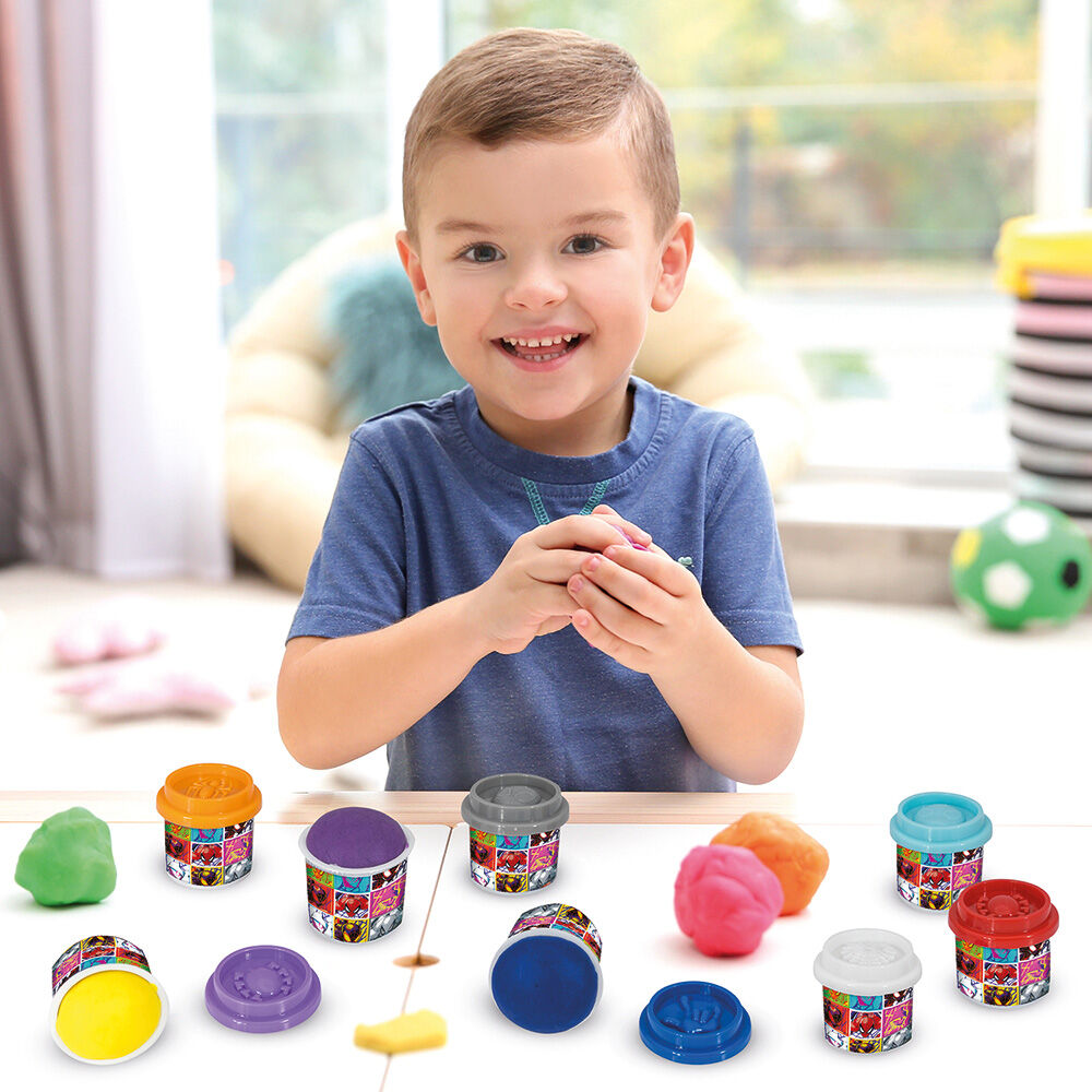 AS CompanyAS Πλαστελίνη Marvel Spiderman Κουτί Με 10 Βαζάκια Και Καπάκια Καλουπάκια 500gr Για 3+ Χρονώνpapell.gr