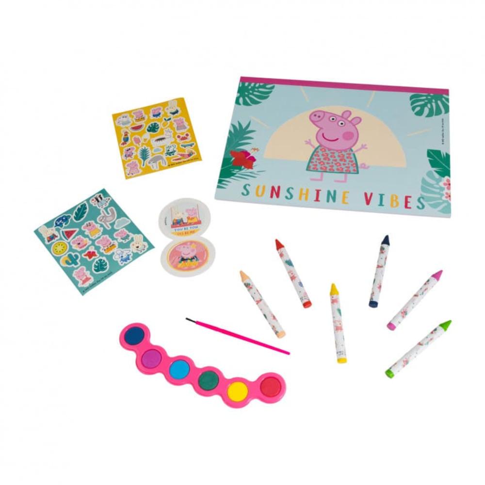 Σετ Ζωγραφικης Διαφανη Τσαντα Peppa Pig