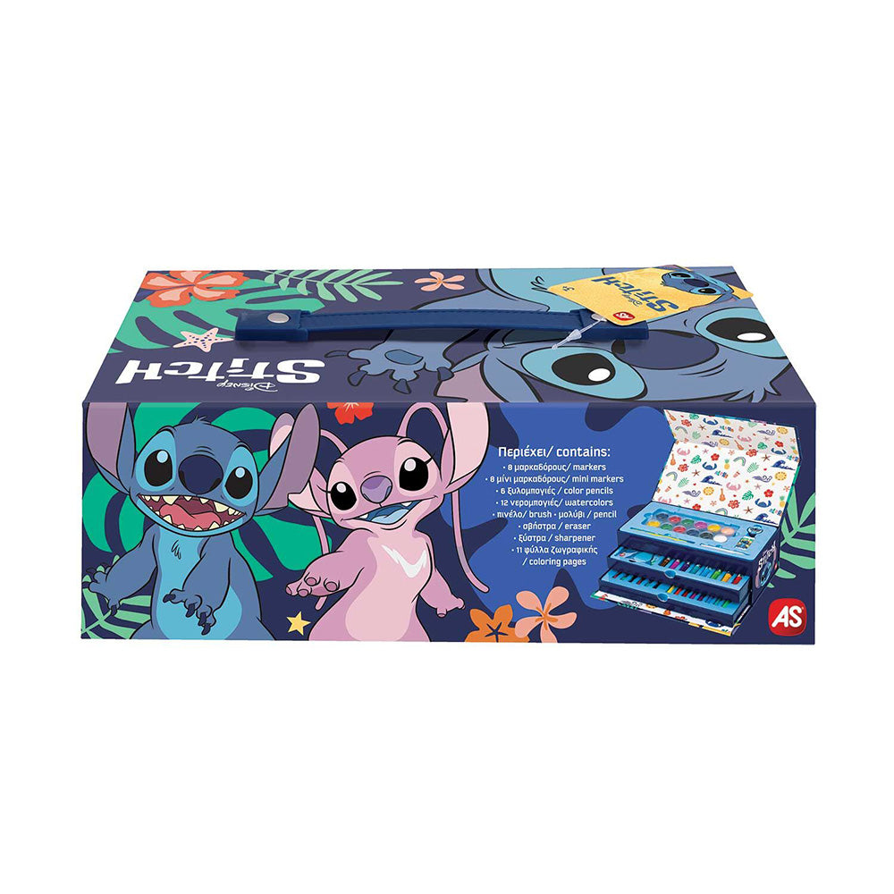 AS Σετ Ζωγραφικής σε Χάρτινο Βαλιτσάκι Disney Stitch
