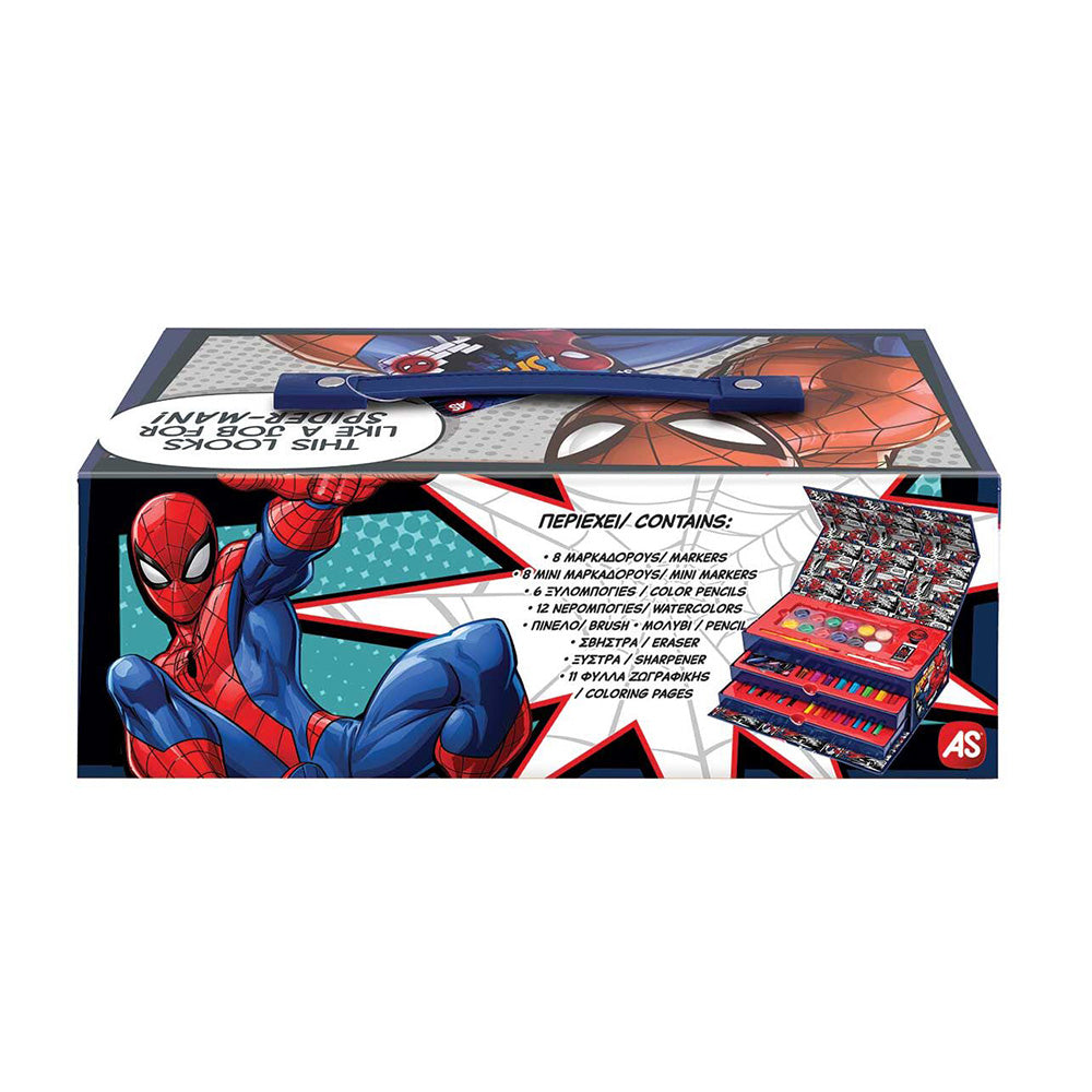 AS Σετ Ζωγραφικής σε Χάρτινο Βαλιτσάκι Marvel Spider-Man