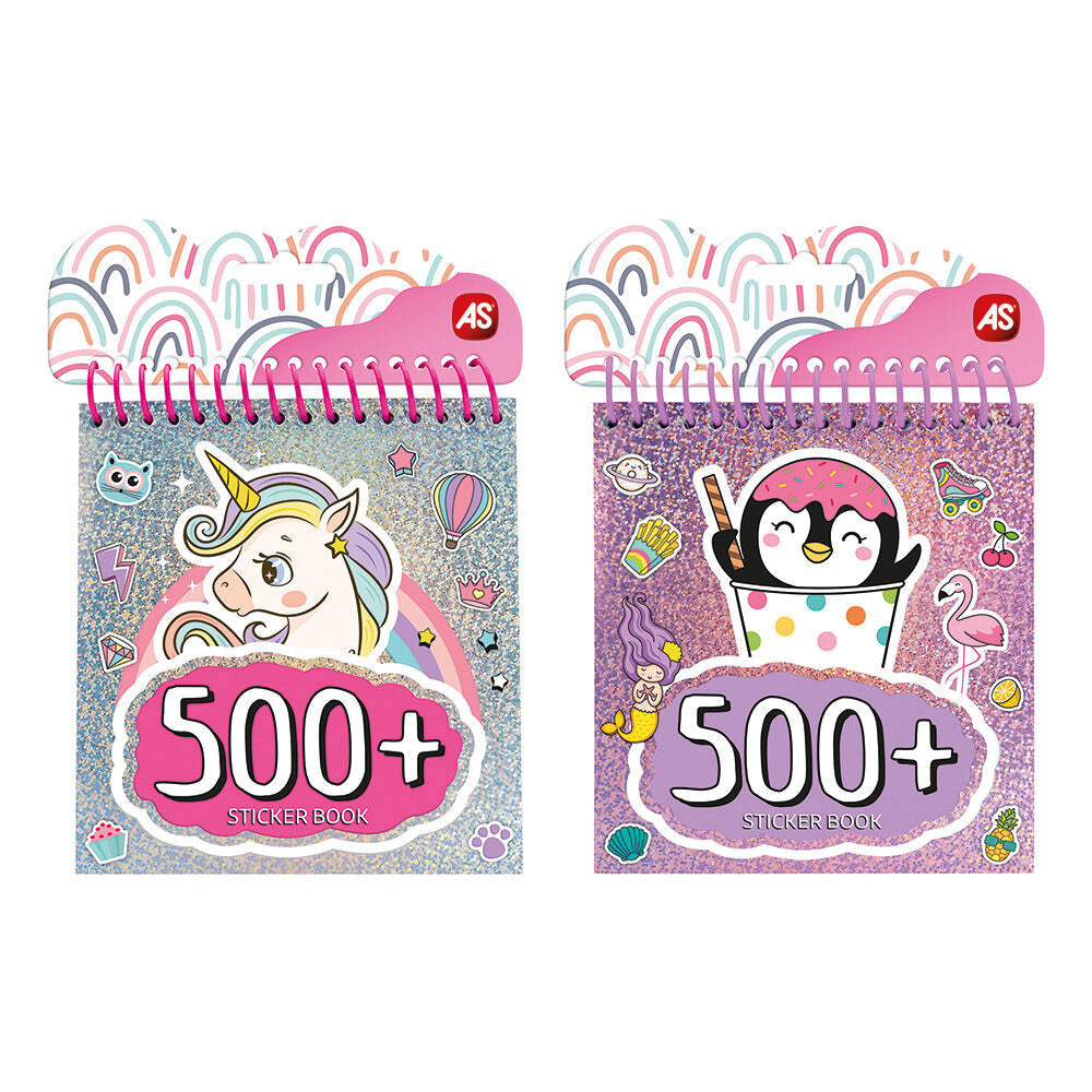 AS CompanyAS Sticker Book Τετράδιο Με 500 Αυτοκόλλητα Για 3+ Χρονώνpapell.gr