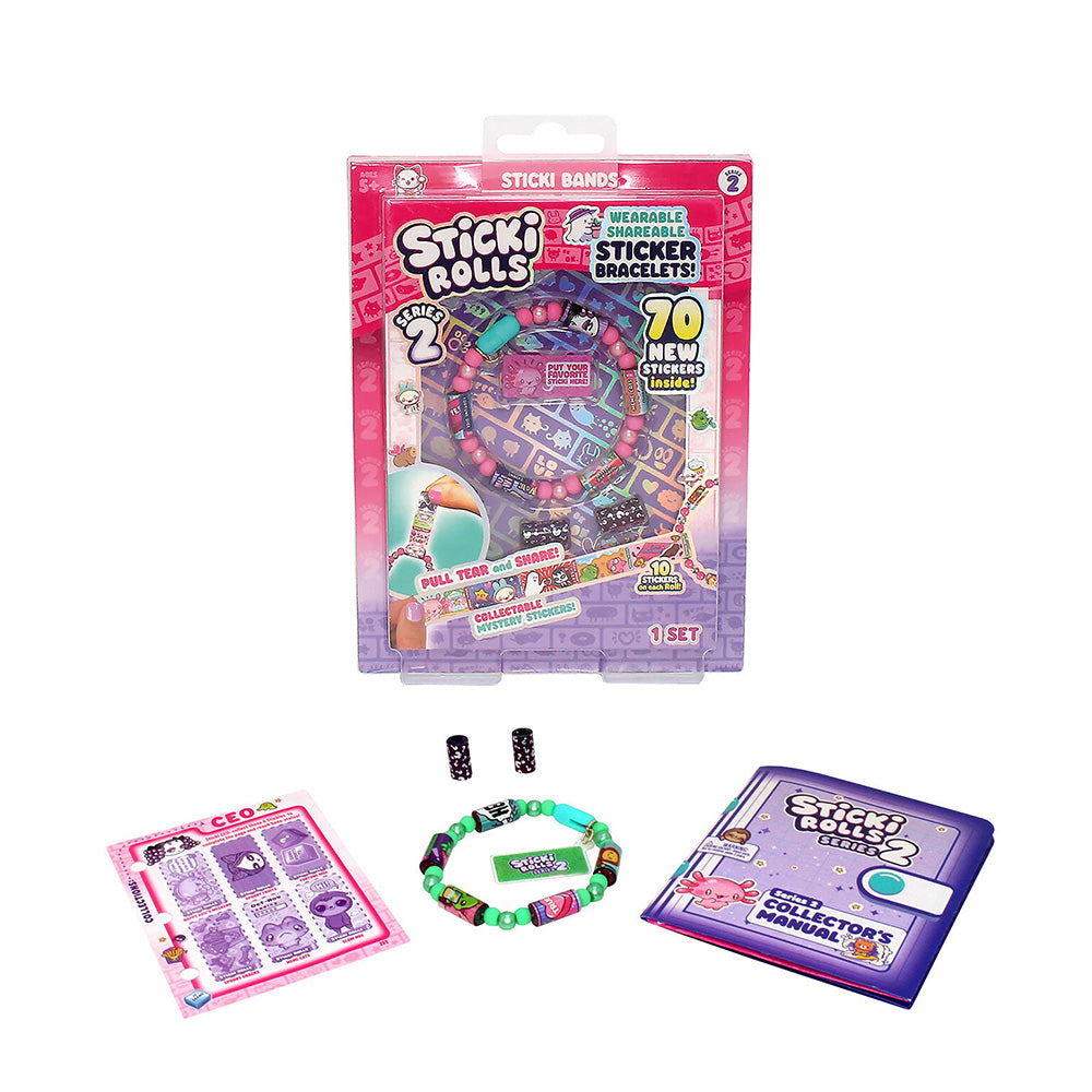 AS Sticki Rolls Σετ Βραχιολάκια με Αυτοκόλλητα Μονή Συσκευασία Για 6+ Χρονών
