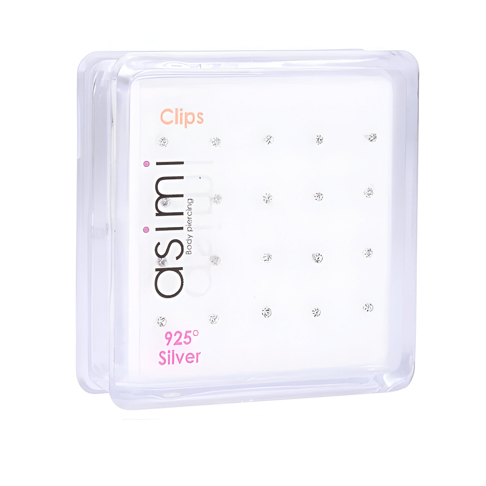 AsimiΑσημενιο Σκουλαρικι Μυτης 1,5Μμ Γατζακι Λευκοpapell.gr