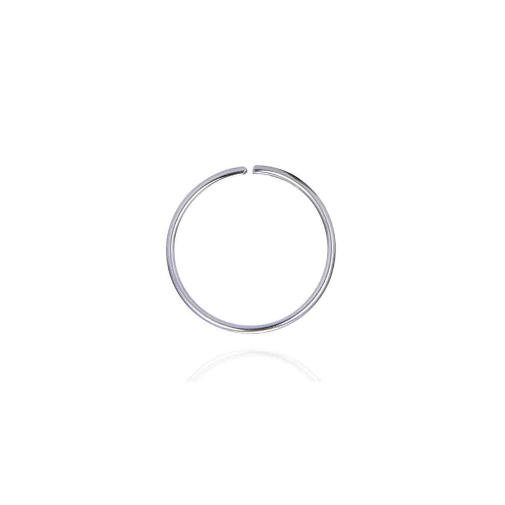 Asimi Ασημένιος Κρίκος Μύτης 0,4Χ9 mm - 1 Τμχ