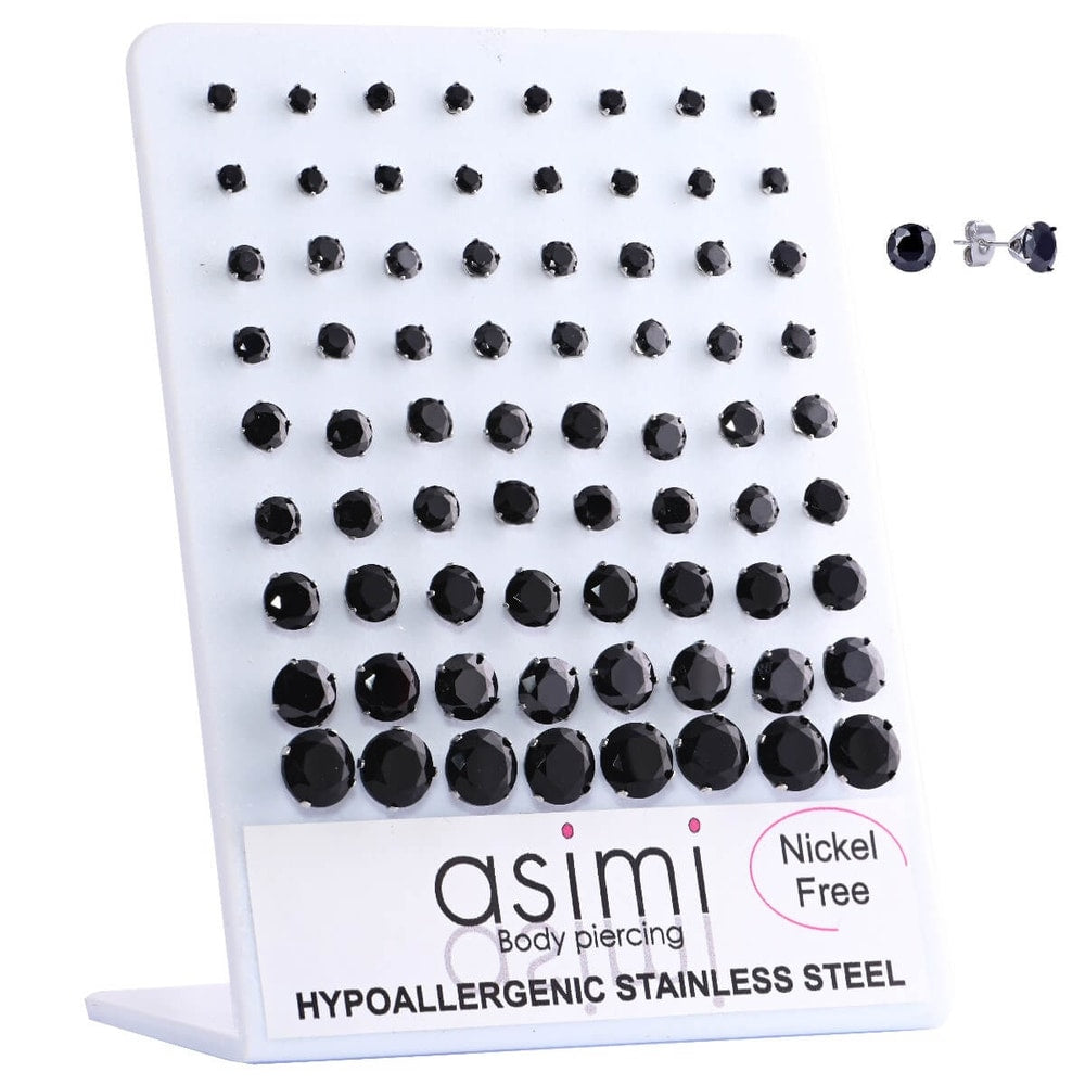 Asimi_3-8mm_Surgical_Steel_316L_Earring_With_Black_CZ_Stones_C20006_1