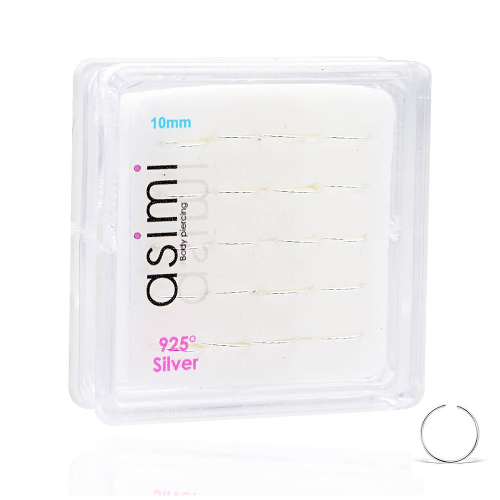 Asimi Ασημένιος Κρίκος Μύτης 10mm Sterling Silver 925 – 1 Τμχ