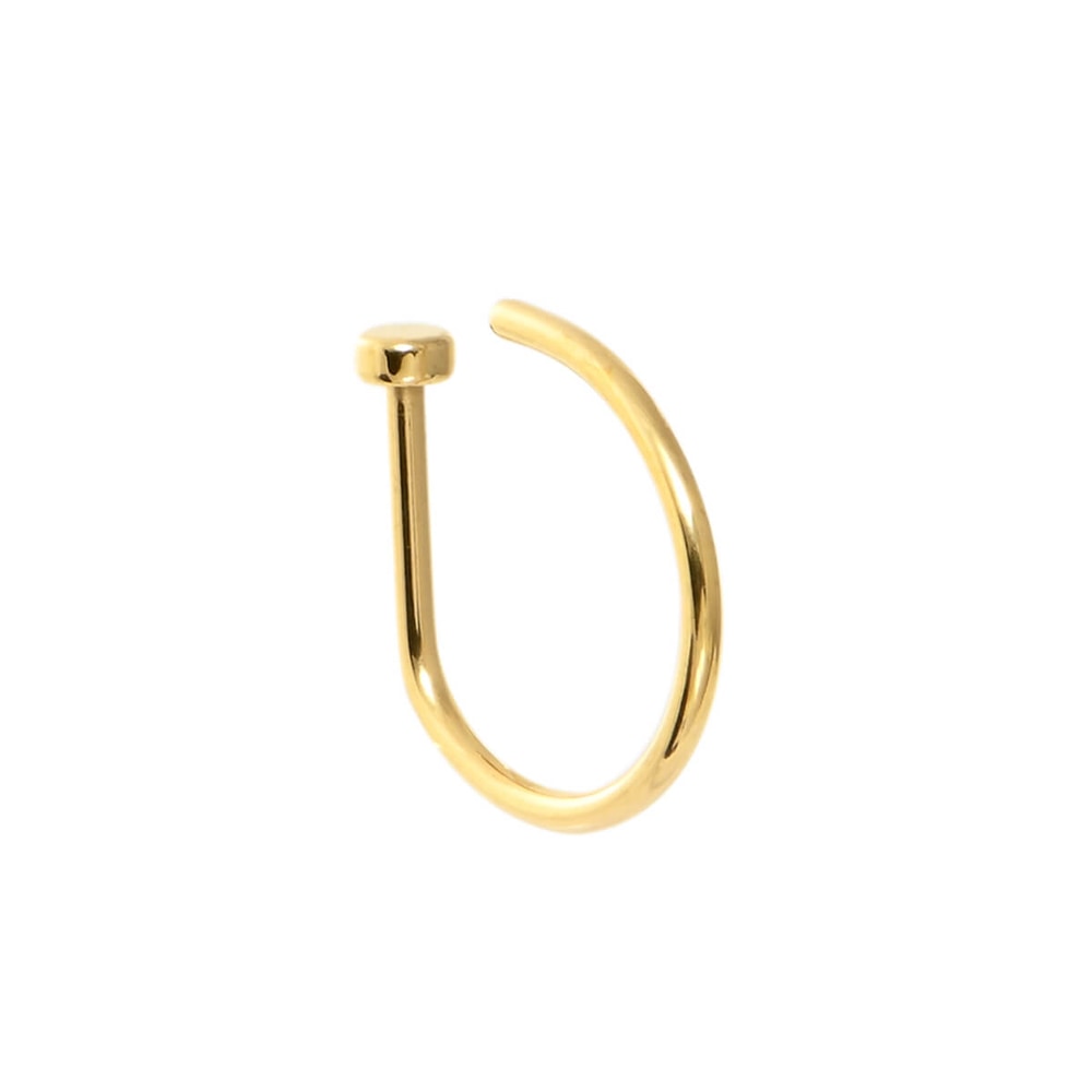 Asimi Ψεύτικο Επίχρυσο Piercing Μύτης Surgical Steel 316L