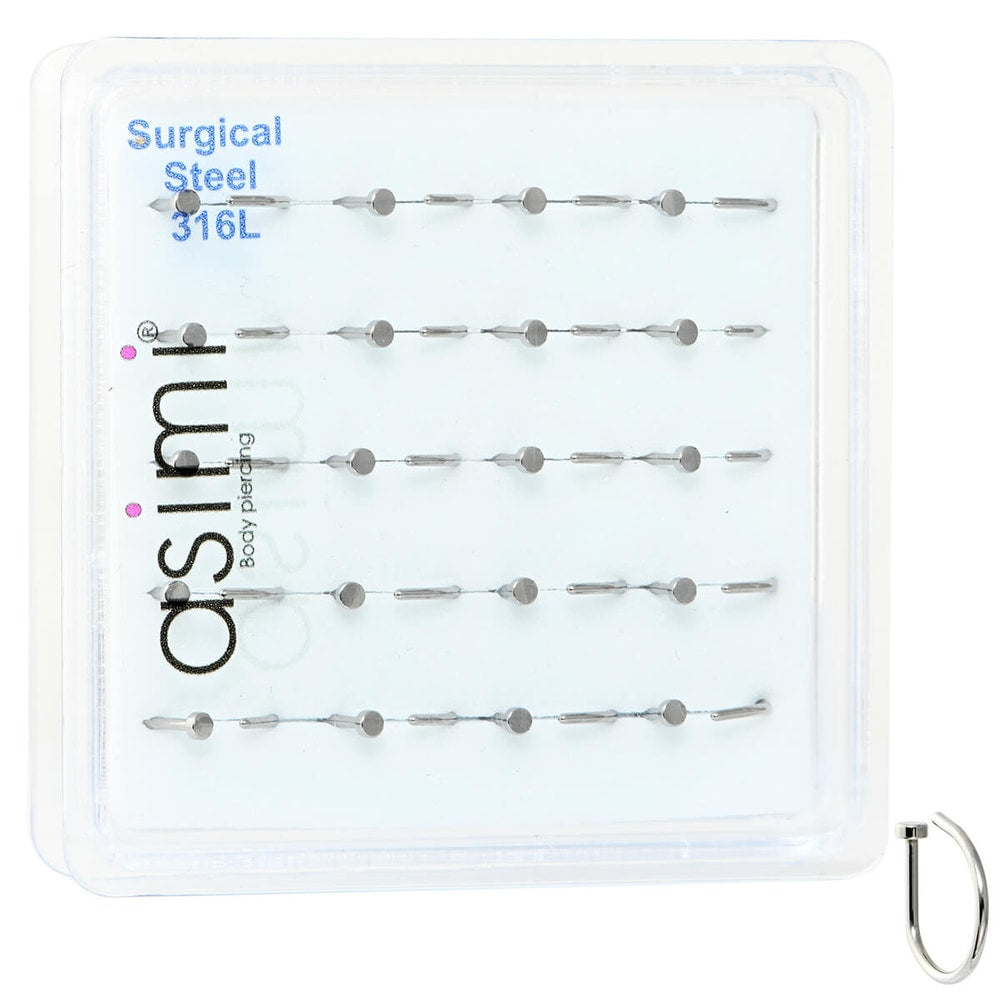 Asimi Ψεύτικος Κρίκος Μύτης Surgical Steel 316L