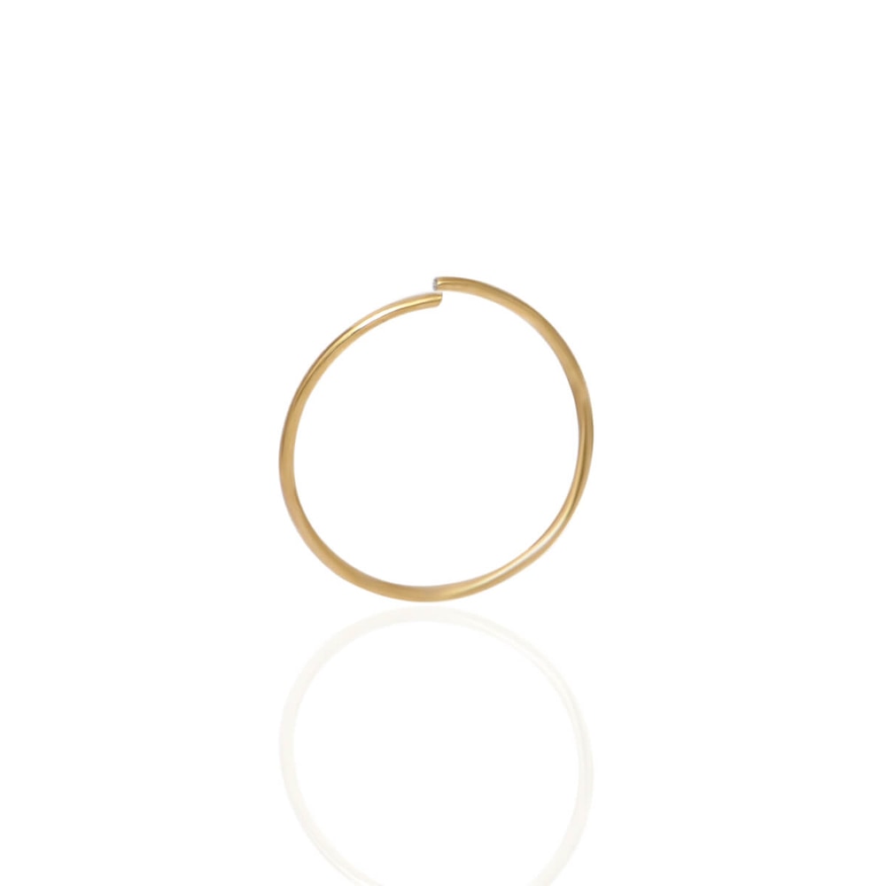 Asimi_Gold_Plated_Nose_Hoop_0.6x10mm_Surgical_Steel_316L_N10657_2