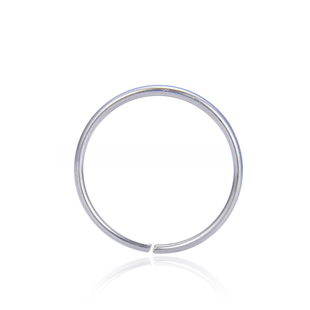 Asimi Κρικάκι Μύτης Ασημί 0,8x12mm Surgical Steel 316L - 1 Τμχ