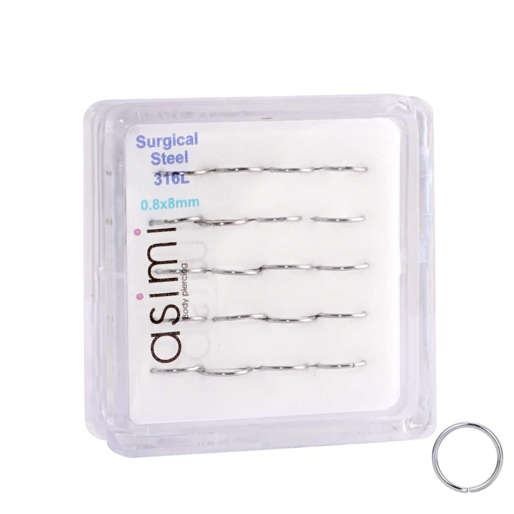 Κρικακι Μυτης 0,8Χ8Mm Surgical Steel 316L