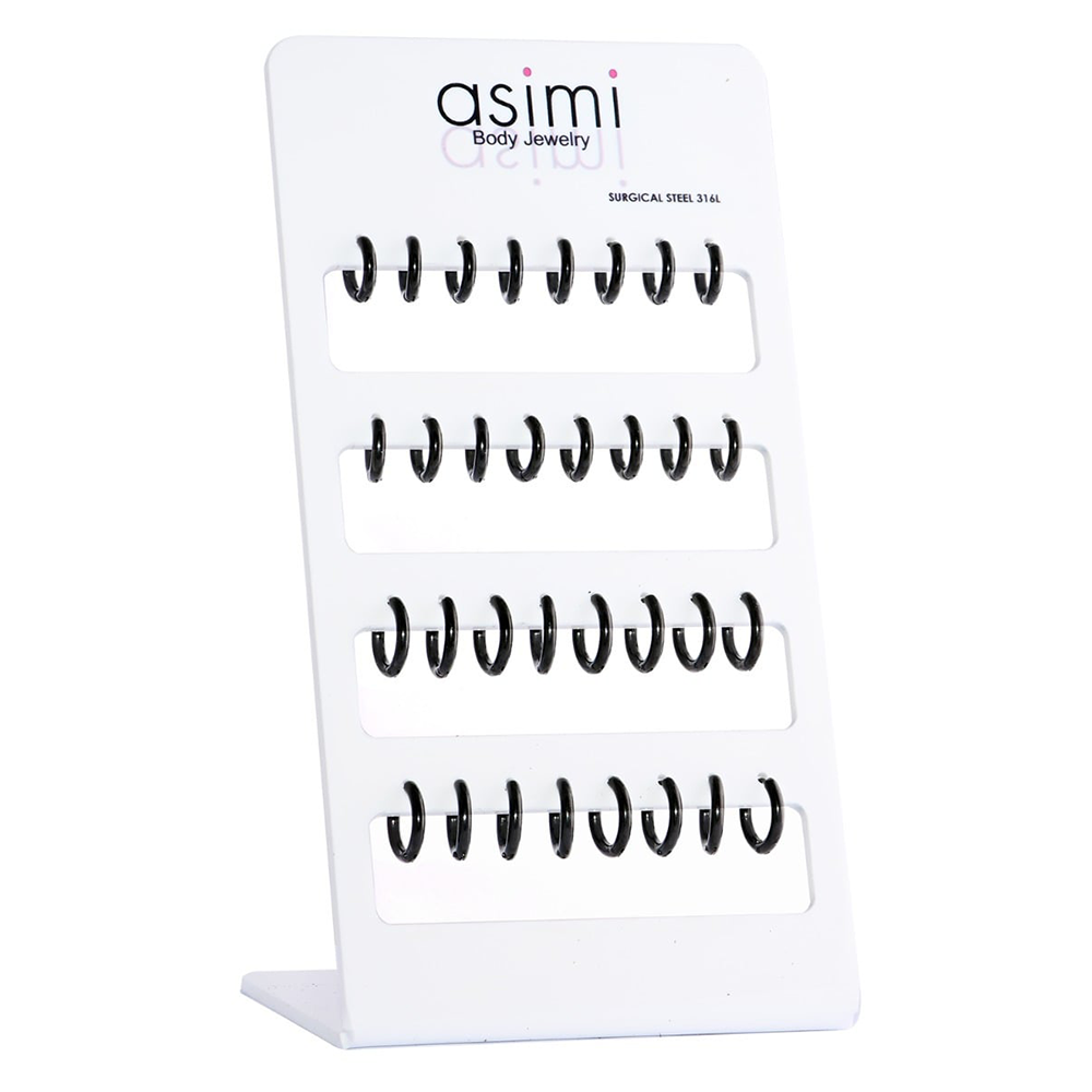AsimiAsimi Μαύρος Ατσάλινος Κρίκος 2.5x8-10mm - 1 Τμχpapell.gr