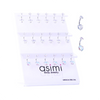 Asimi Σκουλαρίκι Αφαλού Με Ζιργκόν Λευκό Ίριδα Surgical Steel 316L - 1 Τμχ