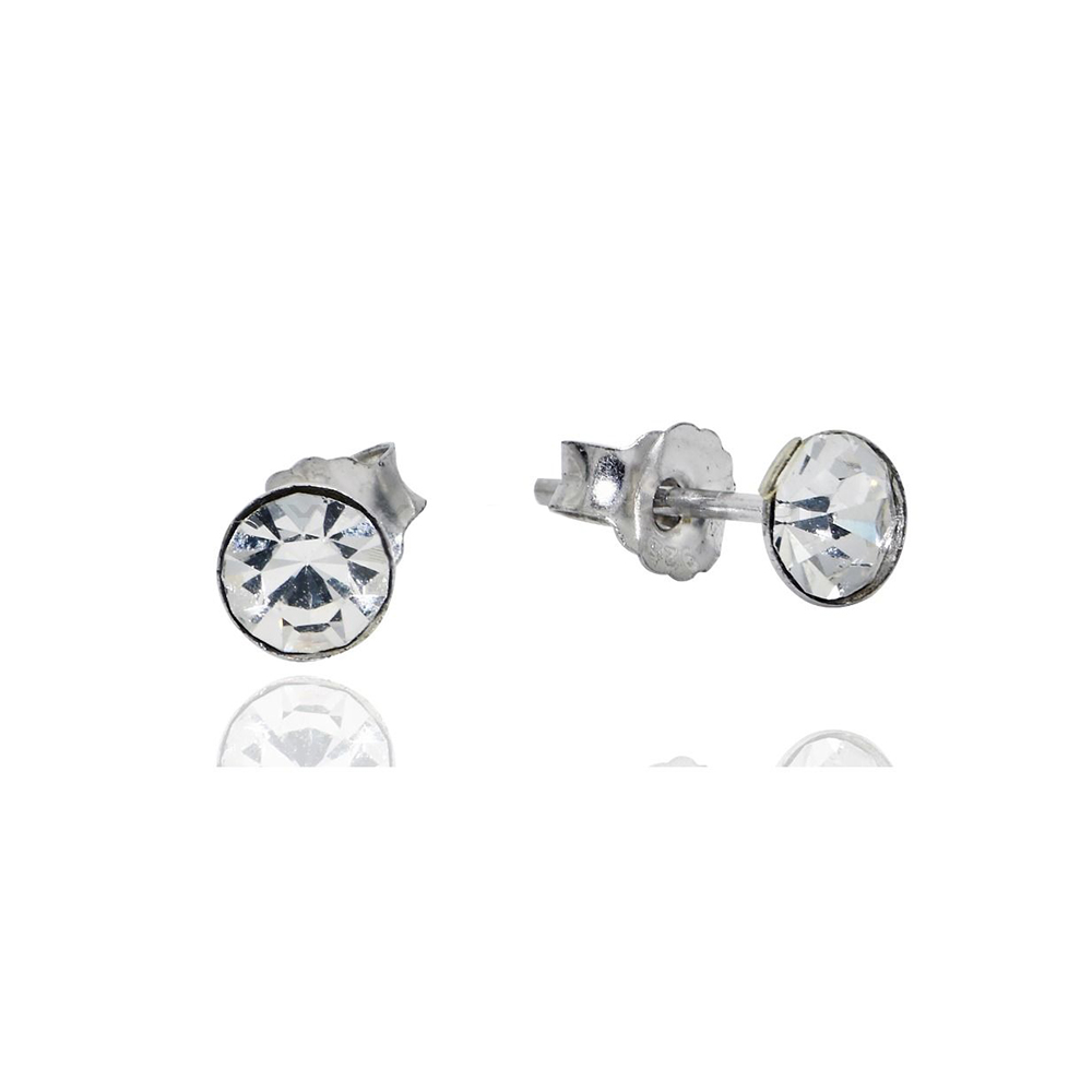 ASIMIAsimi Σκουλαρίκια Με Stras 4 mm - 1 Ζευγάριpapell.gr