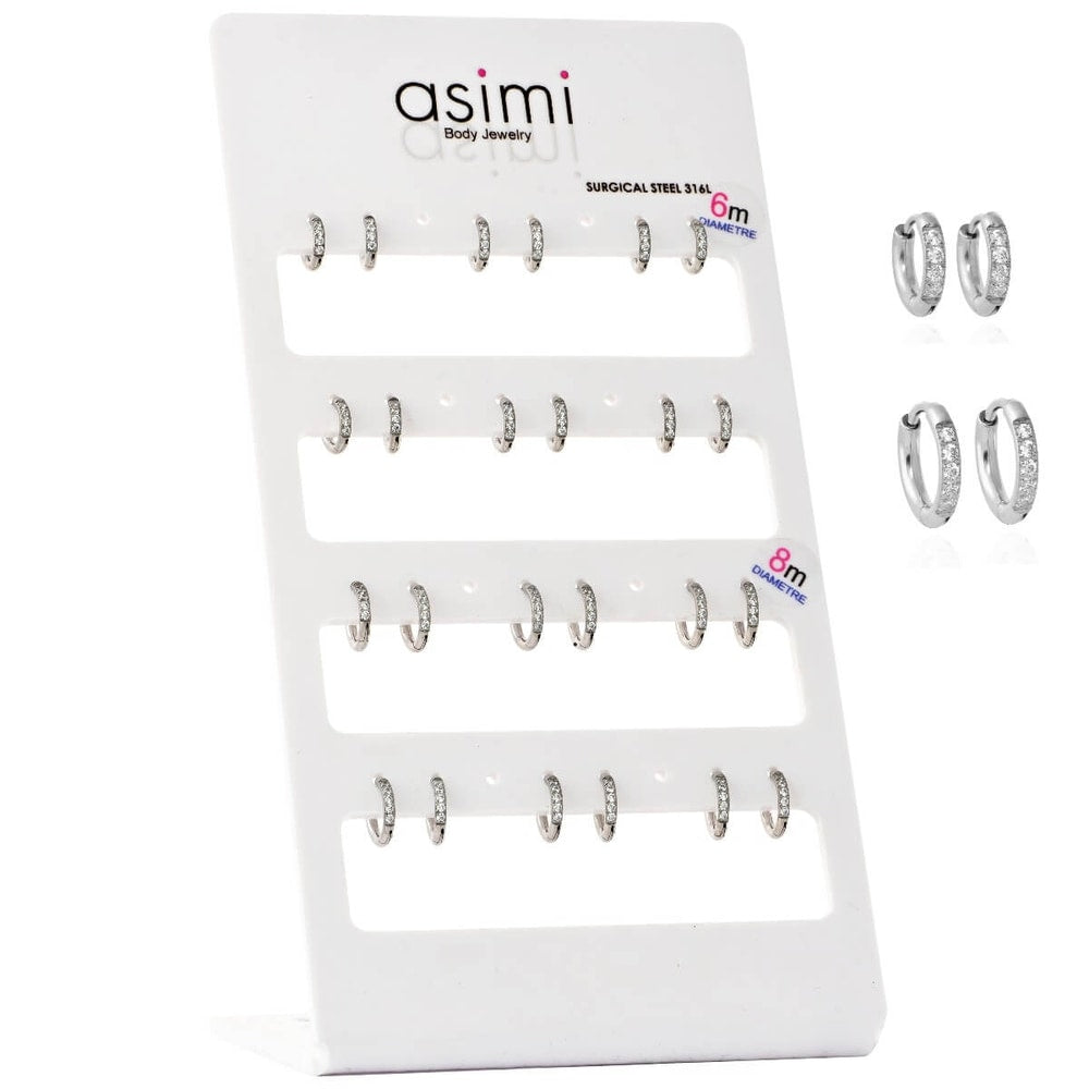 Asimi Κρίκος με Ζιργκόν 2x6-8 mm Surgical Steel