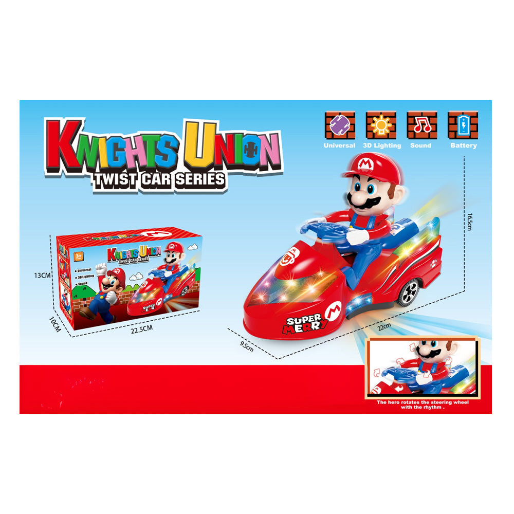Αυτοκίνητο Μπαταρίας Super Mario Με Φώτα Και Ήχο 9,5Χ22Χ16,5εκ