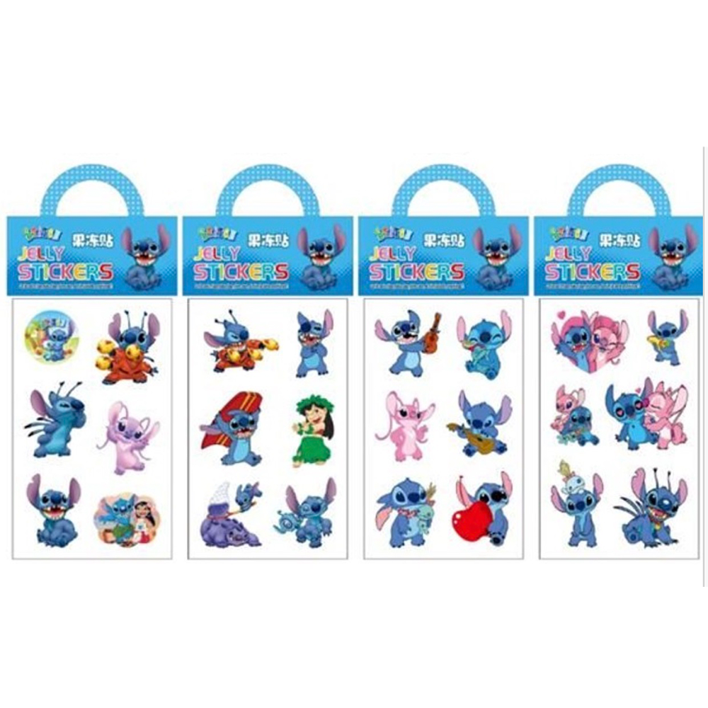 Αυτοκόλλητα Gel Disney Stitch σε Διάφορα Σχέδια – 1 Τεμάχιο