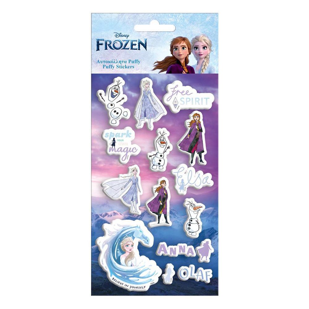 Αυτοκόλλητα Puffy Frozen 10x22εκ