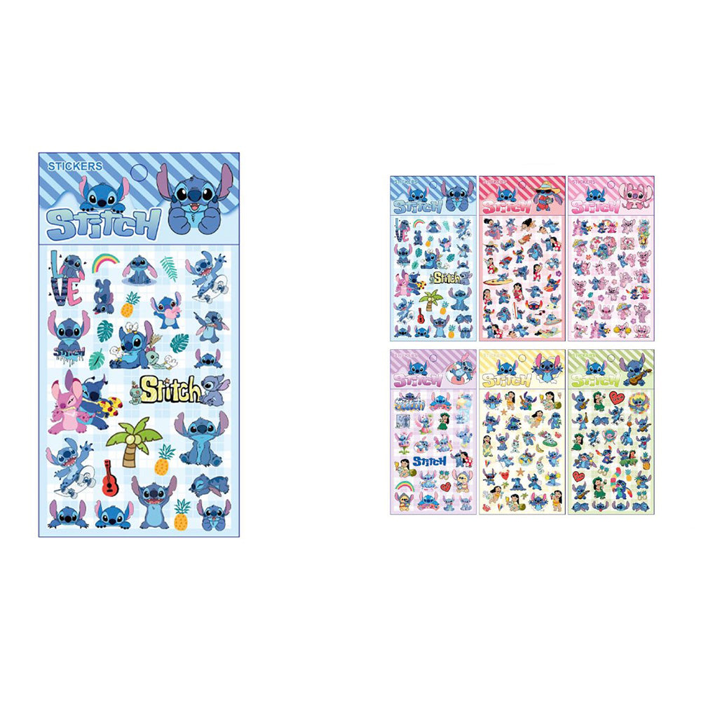 Αυτοκόλλητα Stitch σε Καρτέλα – 6 Σχέδια (1 Τμχ)