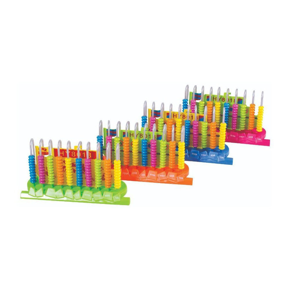 Άβακας Πλαστικός 10 Σειρών 16X10X5.5ΕΚ 4 Χρώματα - 1 Τμχ