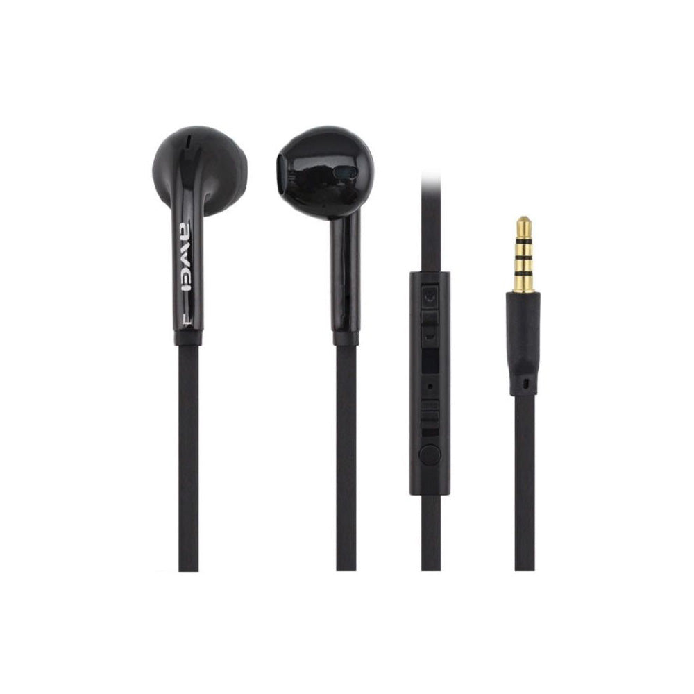 AWEI ES-15Hi Ενσύρματα Hands-Free Ακουστικά 3.5mm Jack – Black