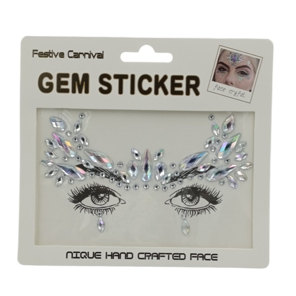 OEMΑυτοκόλλητα Προσώπου Gem Stickers 6 Σχέδια- 1Τμχpapell.gr