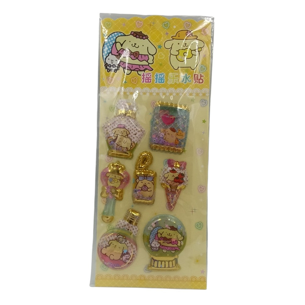 OEMΑυτοκόλλητα Με Νερό & Glitter Διάφορες Φιγούρες 5 Σχέδια - 1 Τμχpapell.gr