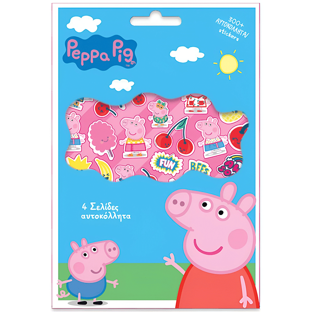 Αυτοκολλητα 300 Tem Μπλοκ 14,5 Χ 21,5 Εκ Peppa Pig