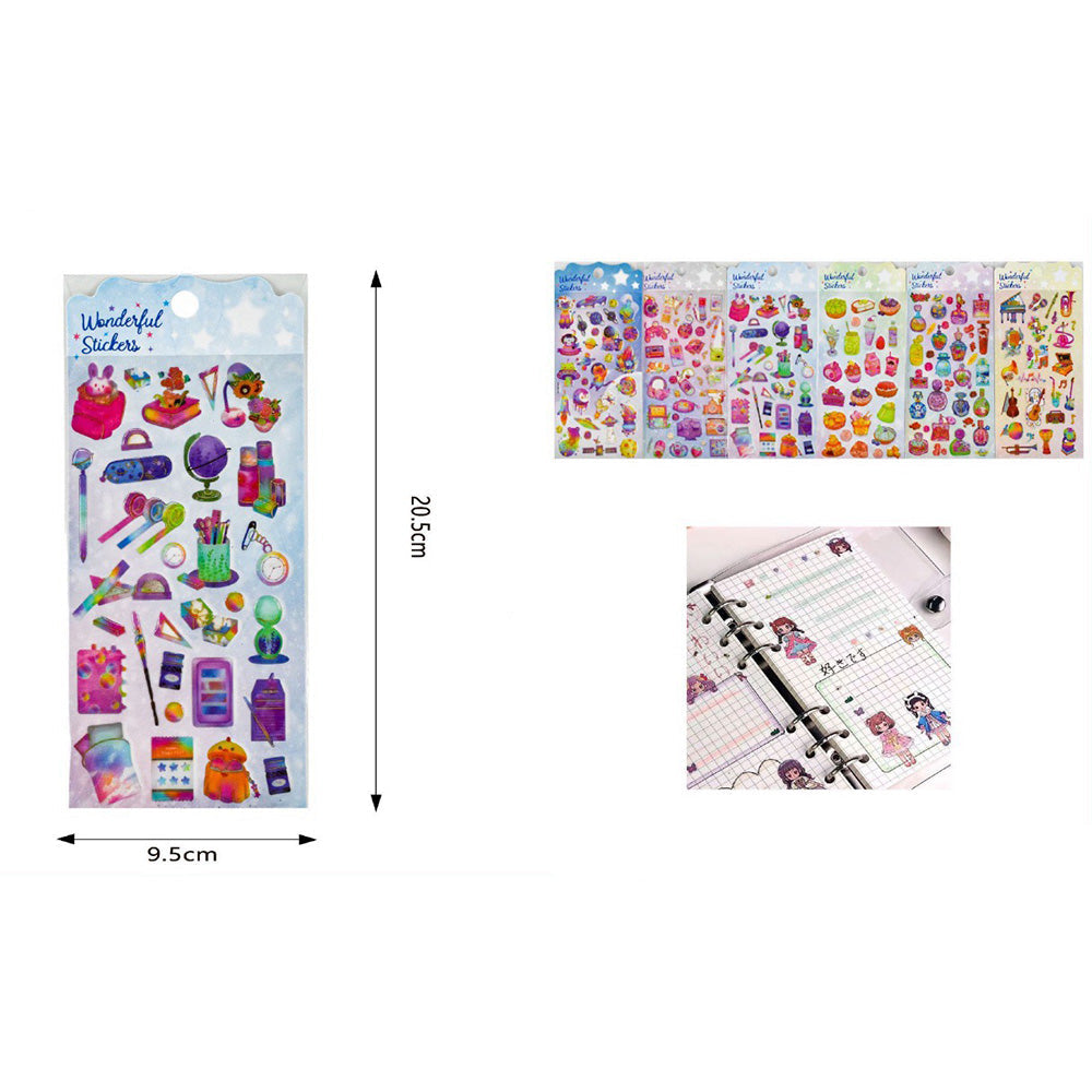 Αυτοκόλλητα Wonderful Stickers 6 Σχέδια- 1Τμχ