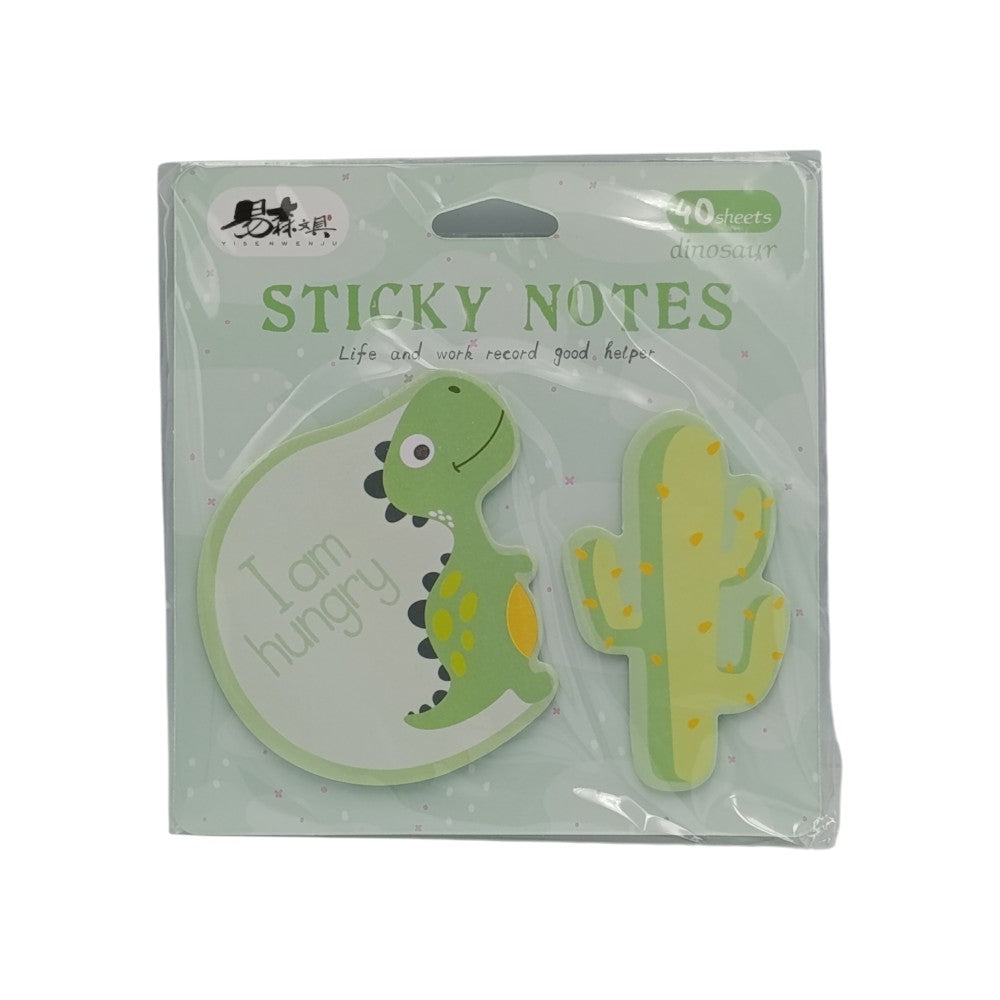 Αυτοκόλλητες Σημειώσεις Δεινοσαυράκι 40Φ 4 Σχέδια -1Τμχ