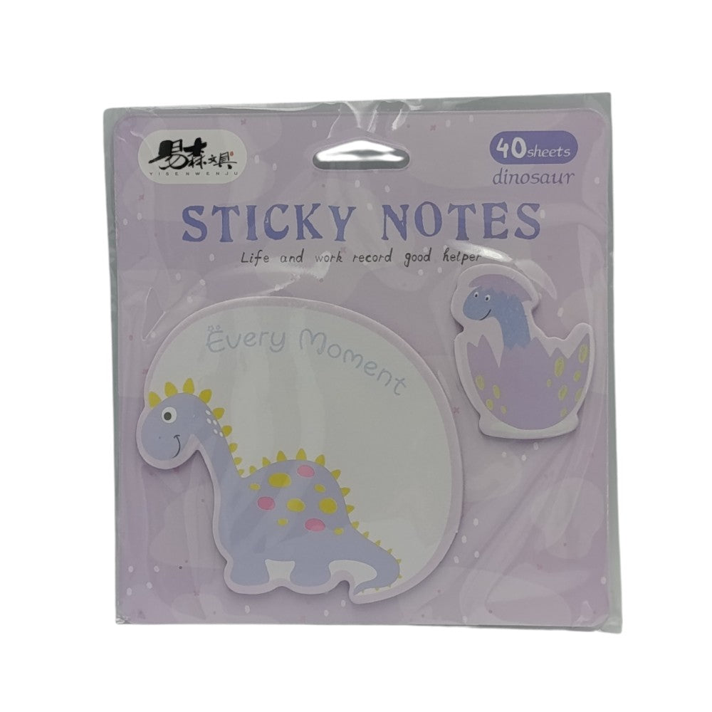 Αυτοκόλλητες Σημειώσεις Δεινοσαυράκι 40Φ 4 Σχέδια -1Τμχ