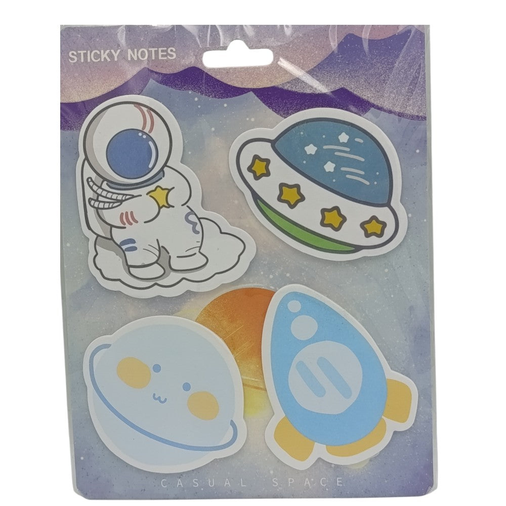 Αυτοκόλλητες Σημειώσεις Διάστημα 80Φ 3 Σχέδια -1Τμχ