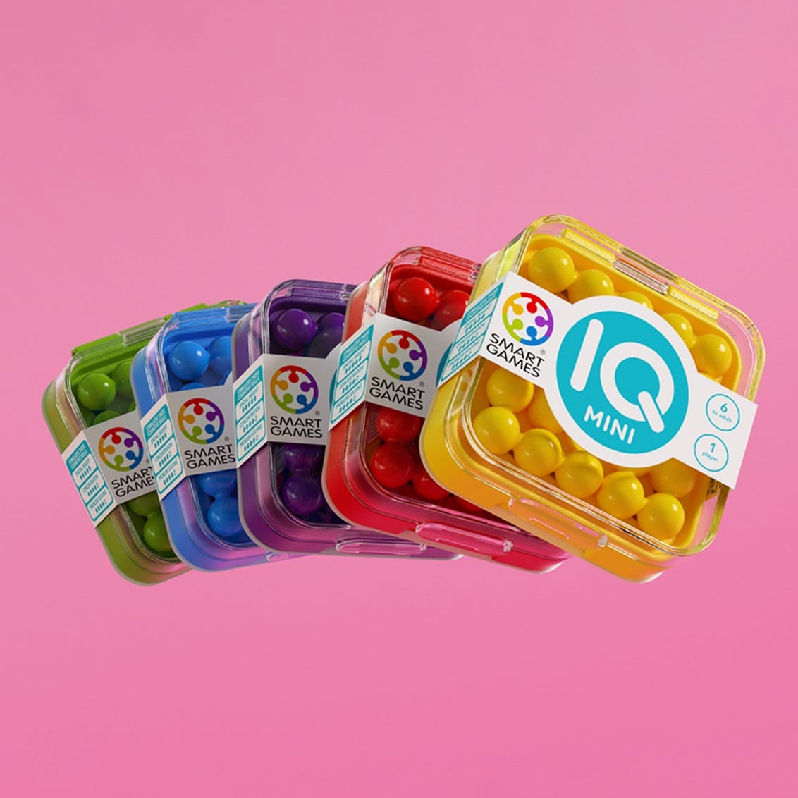 Smartgames Επιτραπεζιο Ταξιδιου - Σπαζοκεφαλια 'Iq Mini', 5 Χρωματα