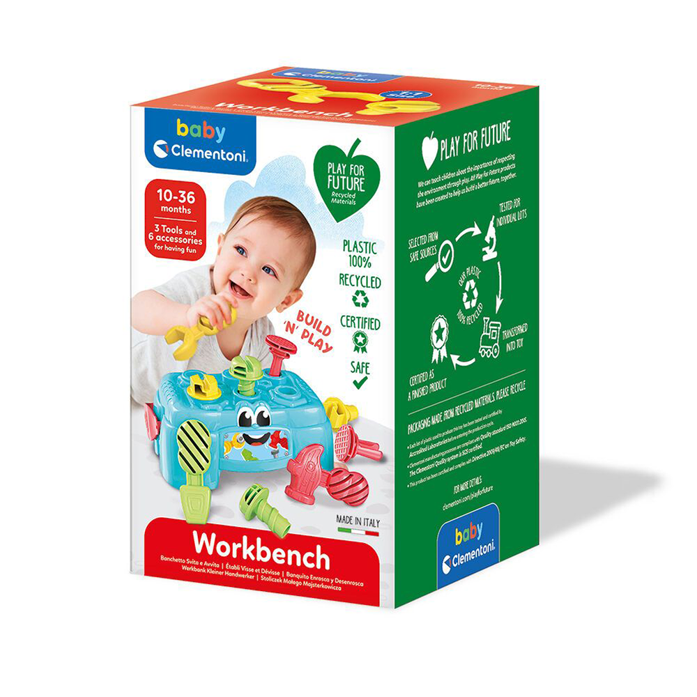 ClementoniBaby Clementoni Play For Future Βρεφικό Παιχνίδι Πάγκος Εργασίας Για 10-36 Μηνώνpapell.gr