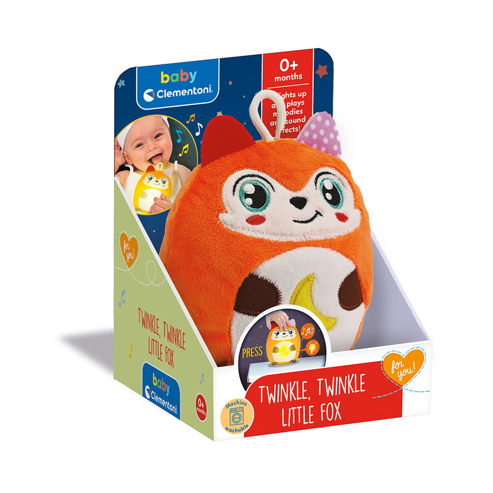 Βaby Clementoni Βρεφικό Παιχνίδι Twinkle Twinkle Αλεπού με Φως & Ήχους Για 0+ Μηνών