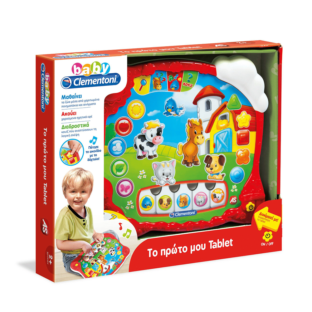 AS CompanyBaby Clementoni Βρεφικό Εκπαιδευτικό Το Πρώτο Μου Tablet Για 24+ Μηνώνpapell.gr