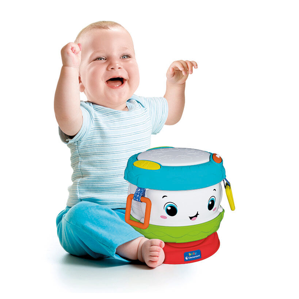 Baby Clementoni Βρεφικό Μουσικό Τύμπανο Με Δραστηριότητες Για 10-36 Μηνών