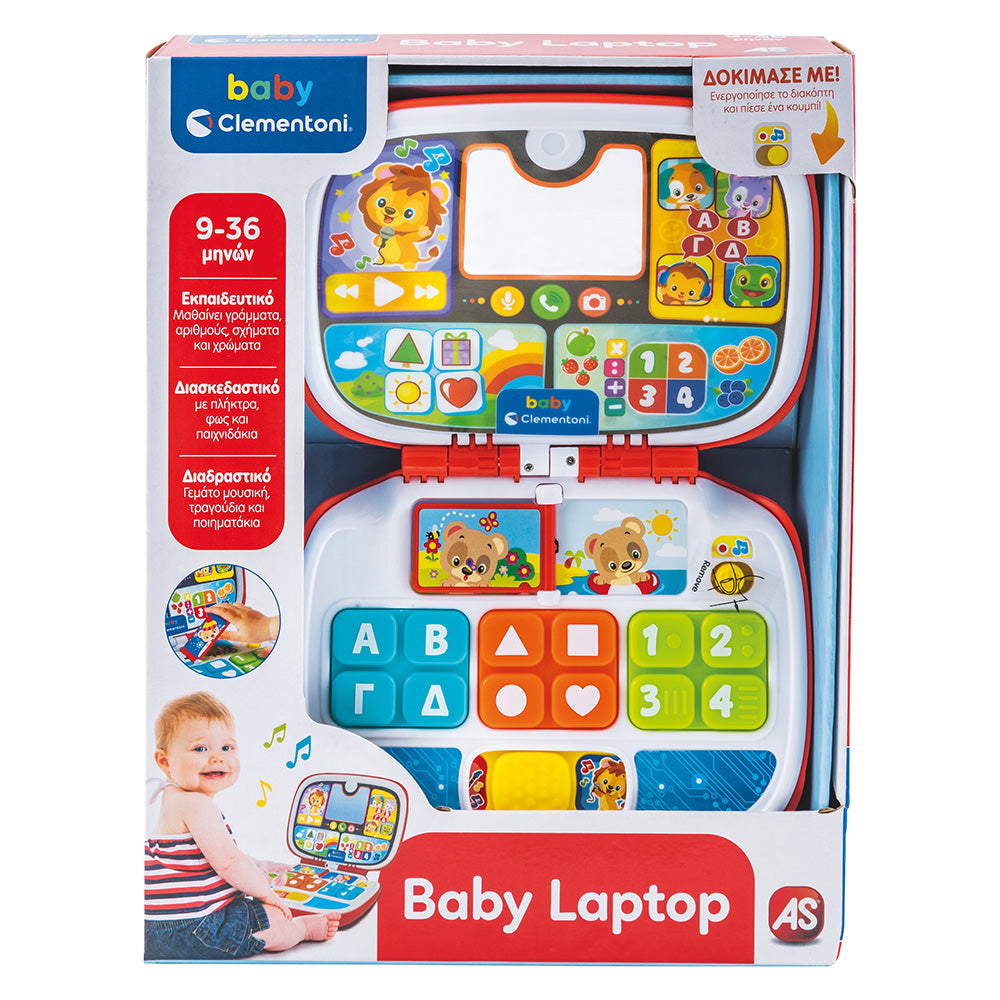 ClementoniBaby Clementoni Βρεφικό Εκπαιδευτικό Baby Laptop Για 9-36 Μηνώνpapell.gr