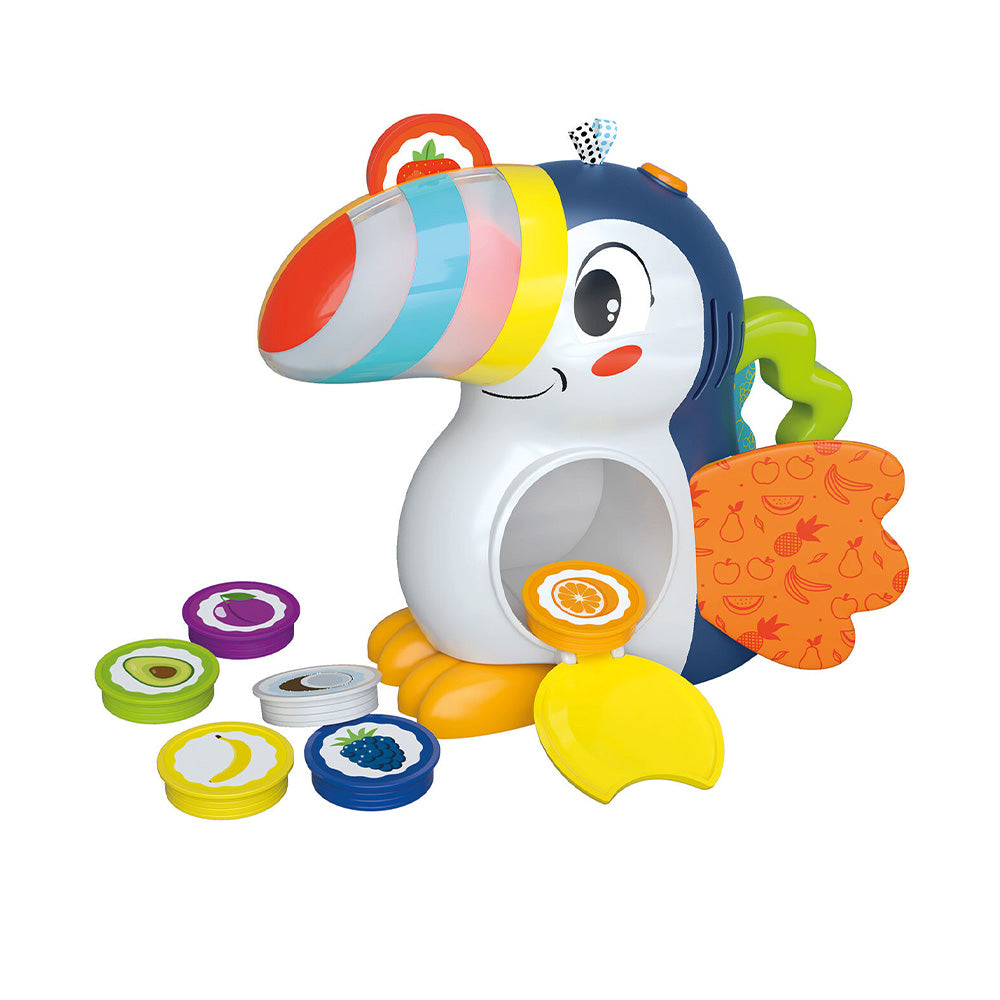 ClementoniBaby Clementoni Βρεφικό Εκπαιδευτικό Παιχνίδι Χουάν το Τουκάν - Μιλάει Ελληνικά - Για 12+ Μηνώνpapell.gr