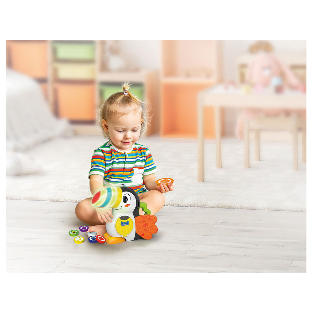 ClementoniBaby Clementoni Βρεφικό Εκπαιδευτικό Παιχνίδι Χουάν το Τουκάν - Μιλάει Ελληνικά - Για 12+ Μηνώνpapell.gr
