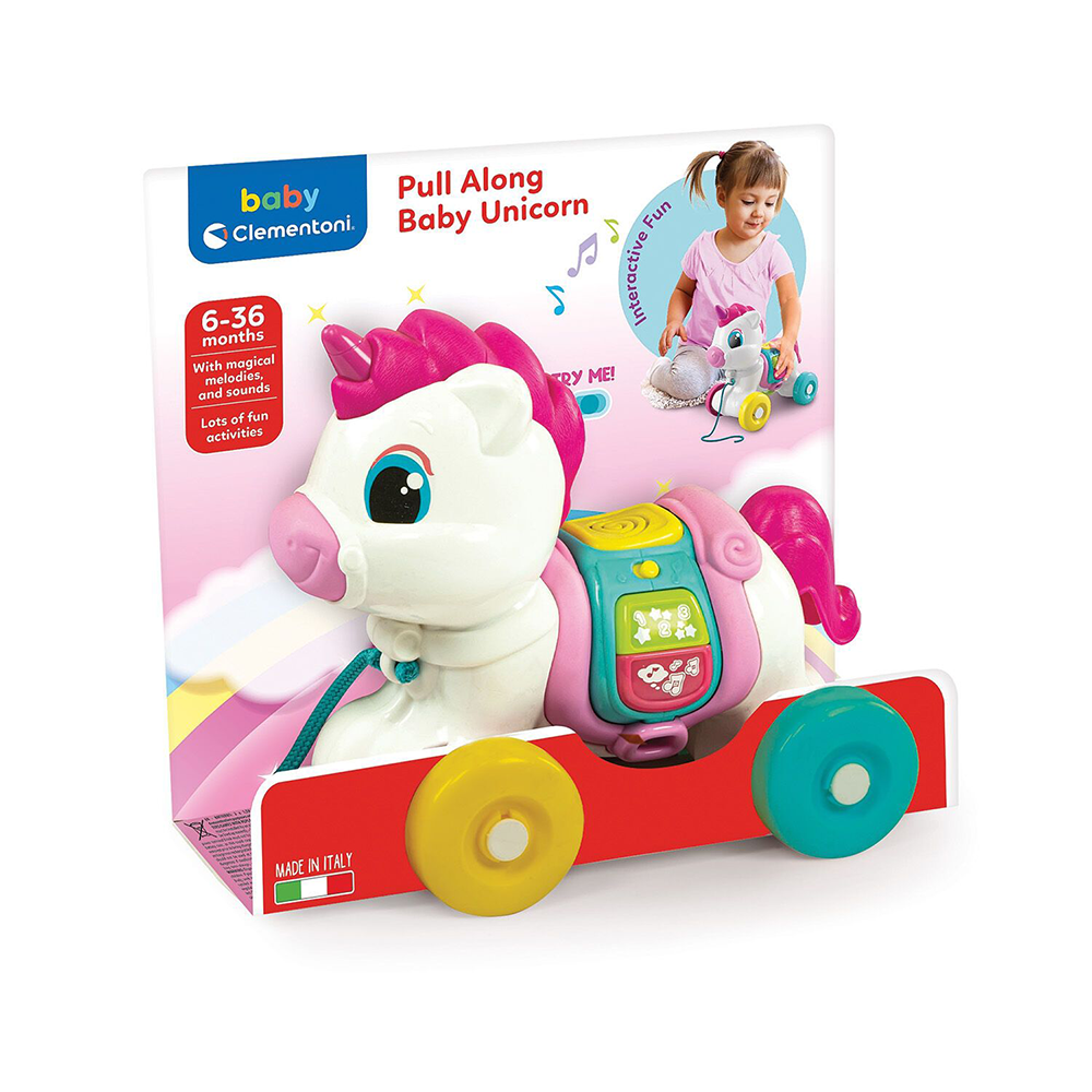 ClementoniBaby Clementoni Βρεφικό Παιχνίδι Συρόμενο Μονόκερος Για 6-36 Μηνώνpapell.gr