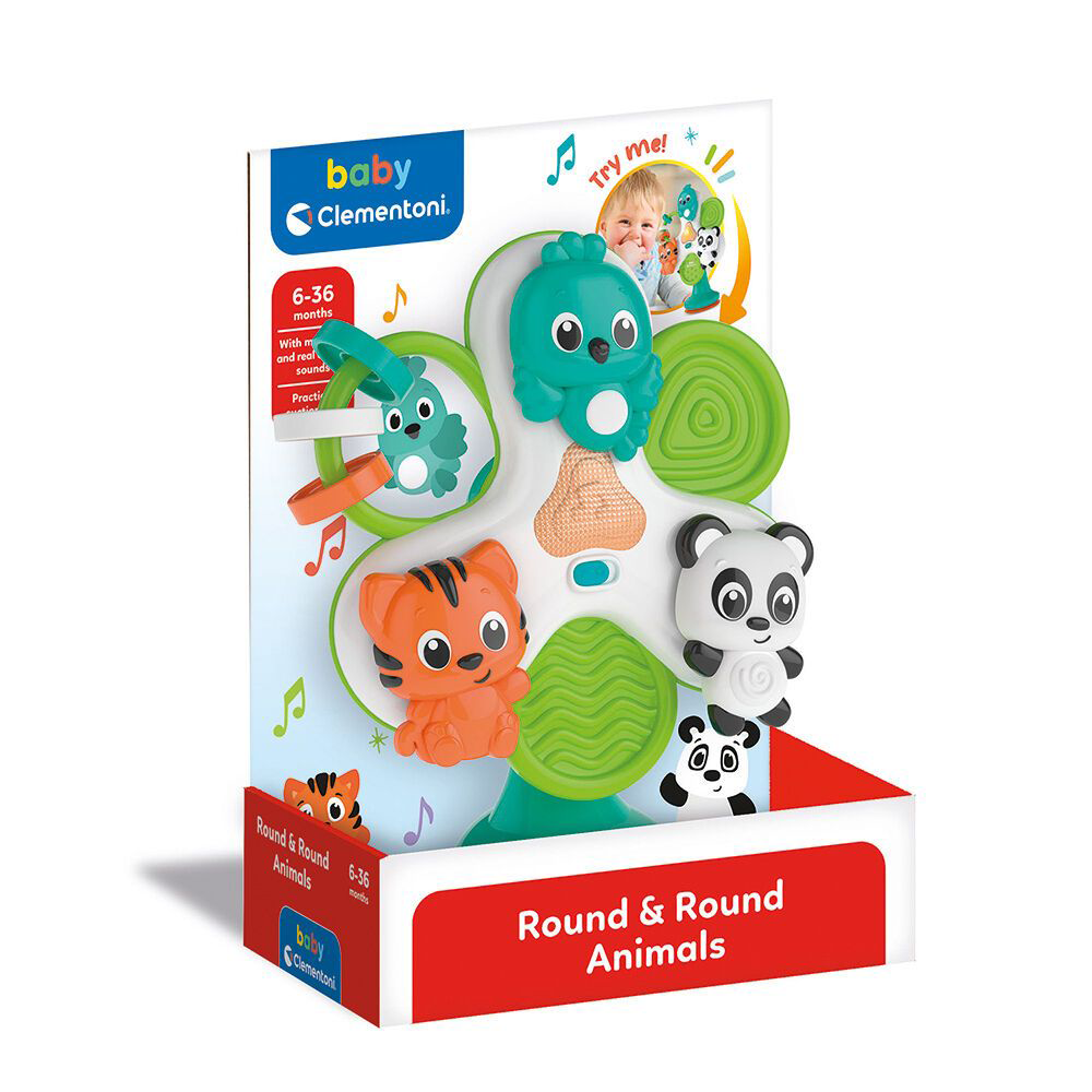 ClementoniBaby Clementoni Βρεφικό Παιχνίδι Ζωάκια Στο Καρουζέλ Για 6-36 Μηνώνpapell.gr