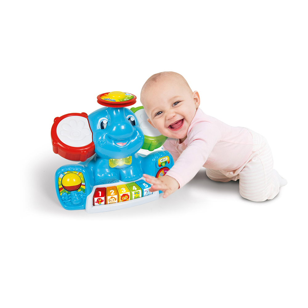 Baby Clementoni Βρεφικό Εκπαιδευτικό Ελεφαντούλης Μαεστρούλης Για 10+ Μηνών