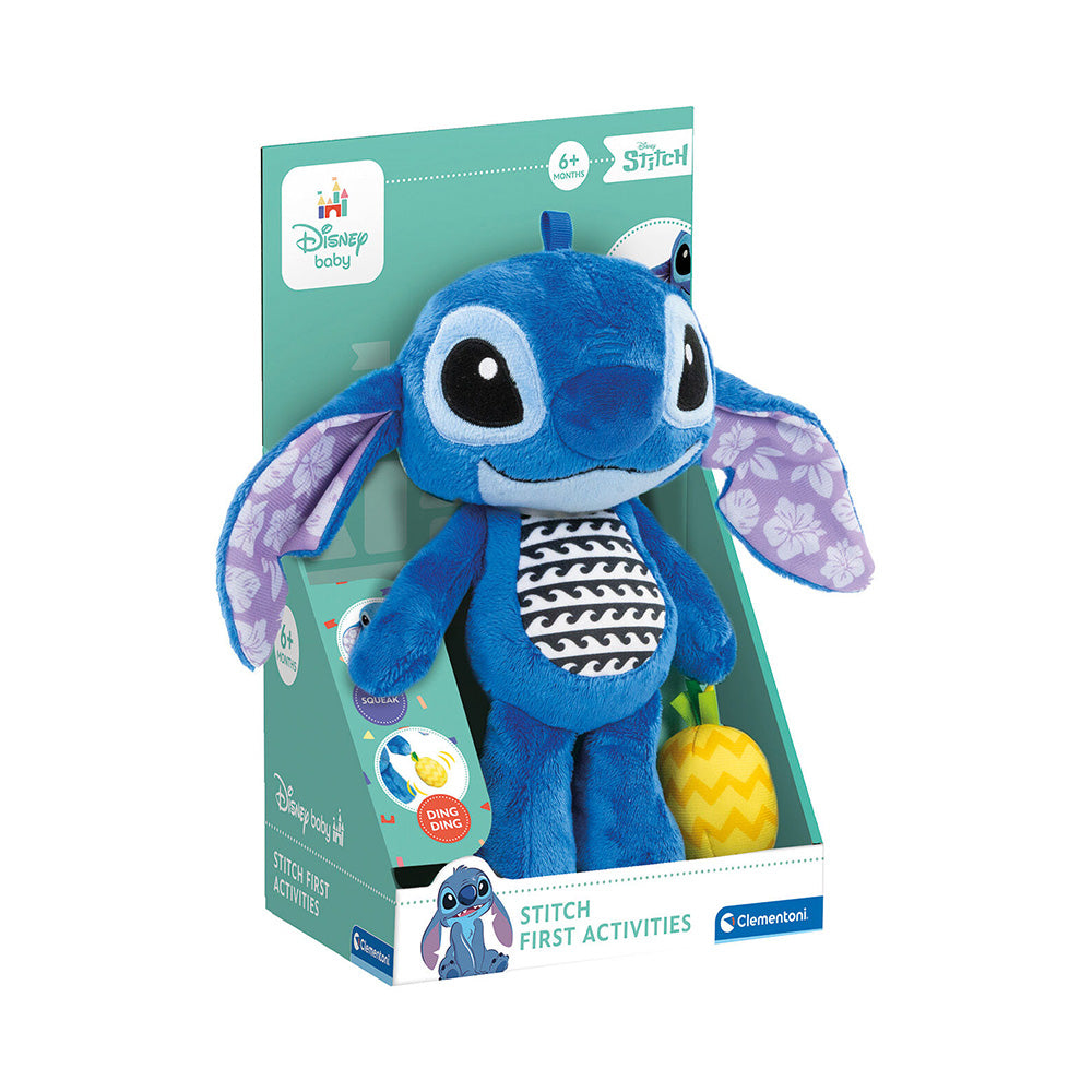 ClementoniDisney Baby Βρεφική Χνουδωτή Κουδουνίστρα Stitch Για 6+ Μηνώνpapell.gr