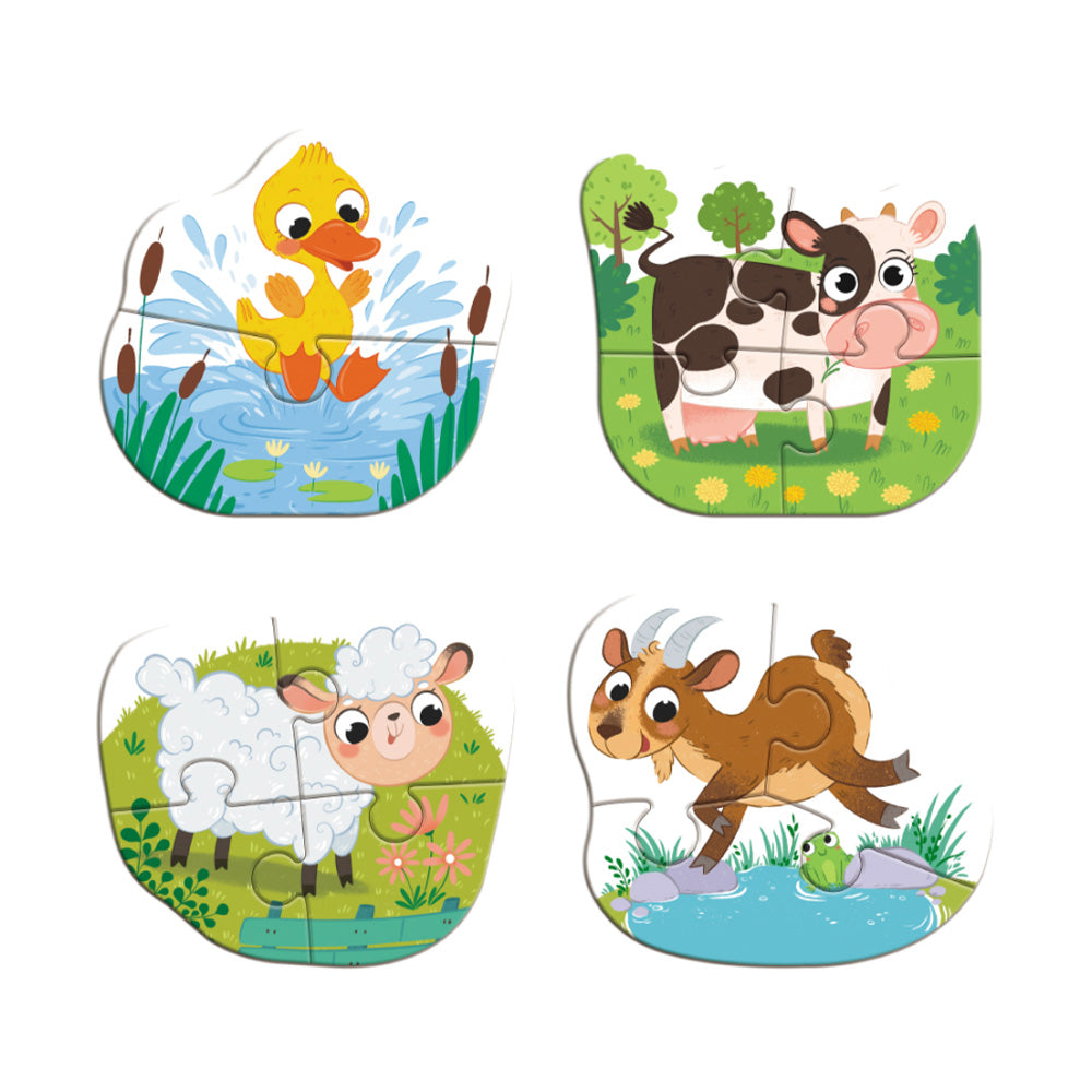 Dodo Baby Puzzle 4 in 1 – Μια Μέρα στη Φάρμα