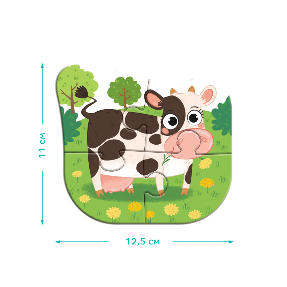 Dodo Baby Puzzle 4 in 1 – Μια Μέρα στη Φάρμα